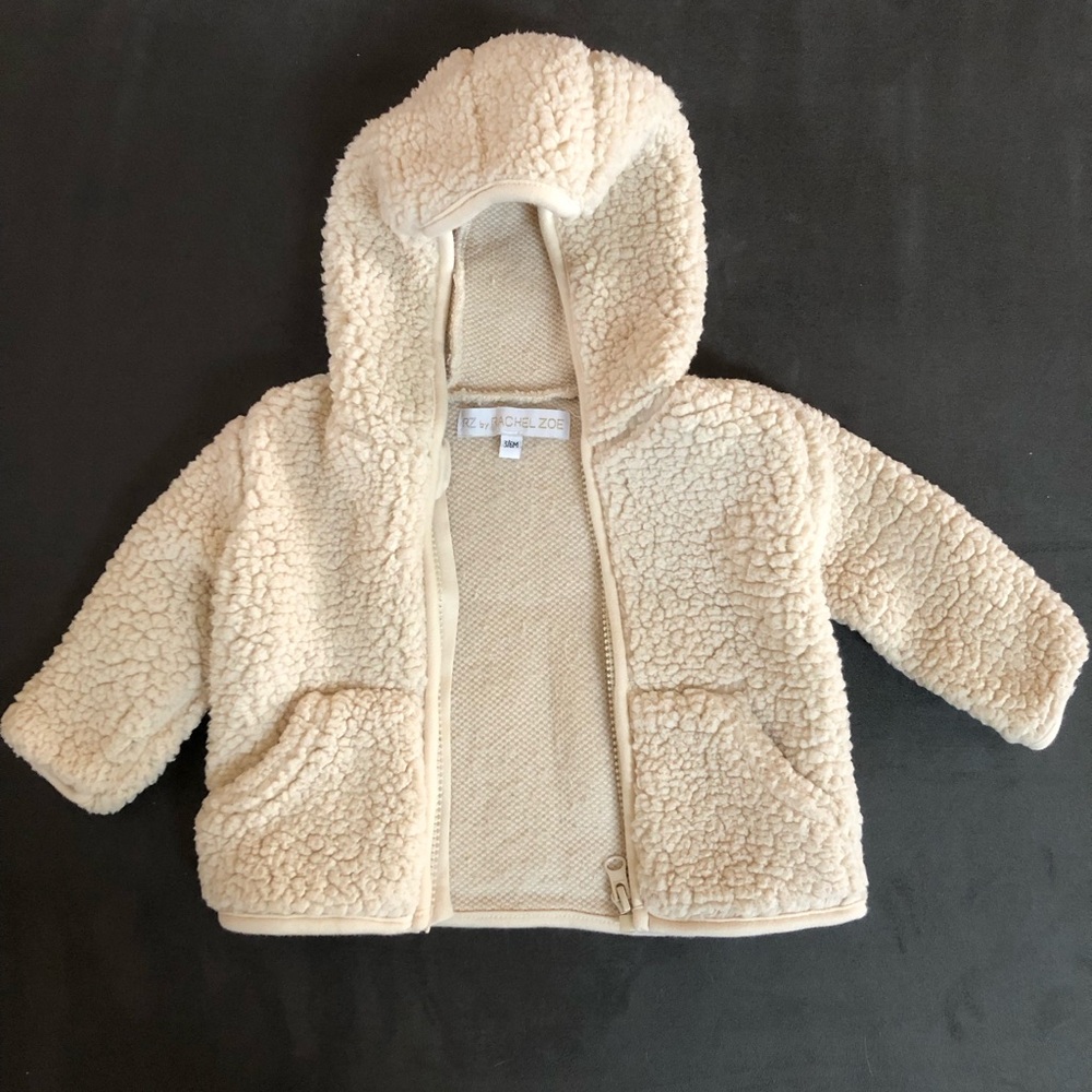 Rachel Zoe Cream Baby Jacket